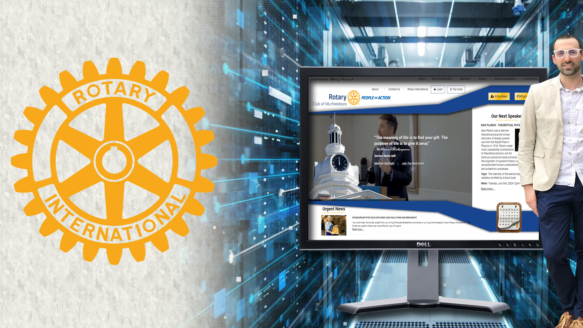 Rotarian Andy Kauffman Website Reveal